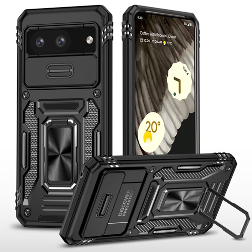 New-Military-Case-with-Ring-Kickstand-for-Google-Pixel-8a-Black.jpg New Military Case with Ring Kickstand for Google Pixel 8a - Black – Image 1