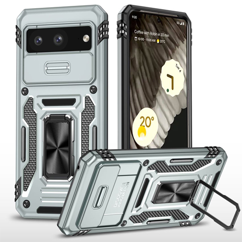 New-Military-Case-with-Ring-Kickstand-for-Google-Pixel-8a-Gray.jpg New Military Case with Ring Kickstand for Google Pixel 8a - Gray – Image 1