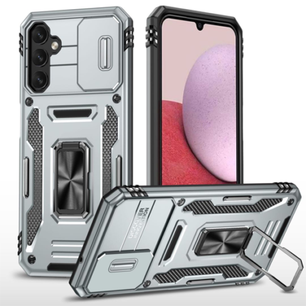 New Military Case with Ring Kickstand for Samsung Galaxy A24 / A25 - Gray