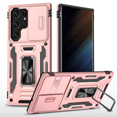 New-Military-Case-with-Ring-Kickstand-for-Samsung-Galaxy-S23-Ultra-Pink.png New Military Case with Ring Kickstand for Samsung Galaxy S23 Ultra - Rose Golden – Image 1