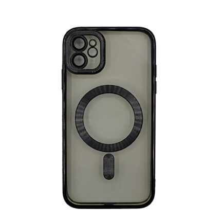 Premium Clear TPU Magsafe Design Case for Apple iPhone 11 - Black