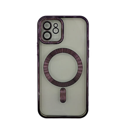 Premium Clear TPU Magsafe Design Case for Apple iPhone 11 - Deep Purple
