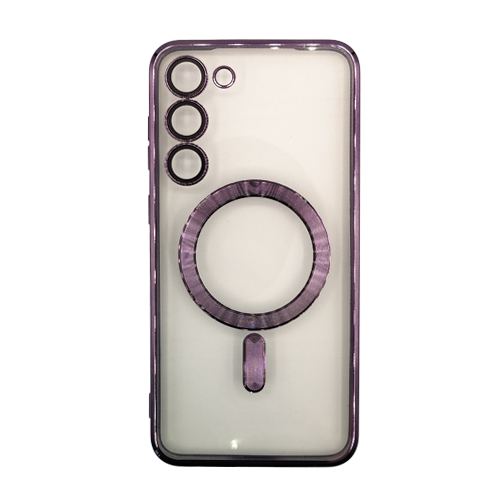 Premium-Clear-TPU-Magsafe-Design-Case-for-Samsung-Galaxy-S23-Deep-Purple.png Premium Clear TPU Magsafe Design Case for Samsung Galaxy S23 - Deep Purple – Image 1
