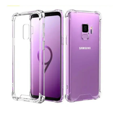 Slim Clear Soft TPU Hard Corner Bumper Case for Samsung S9 Plus - Clear
