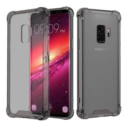 Slim Soft TPU Hard Corner Bumper Case for Samsung S9 Plus - Gray