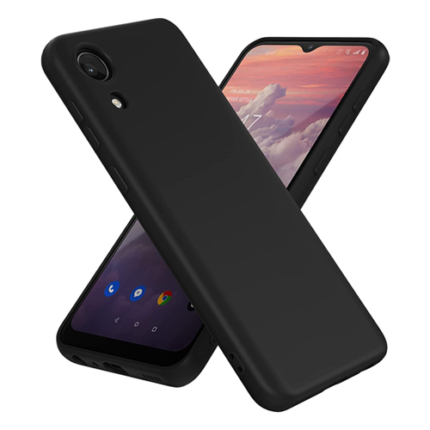Slim Matte Soft TPU Case for Samsung Galaxy A04 - Black