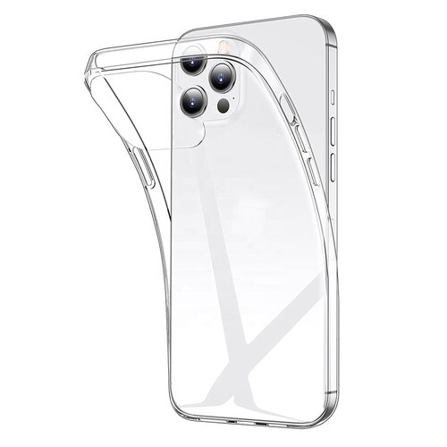 Soft-Claer-TPU-Case-iPhone-13-13-Pro-Max.jpg Slim Clear Soft TPU Case for Apple iPhone 13 Pro Max - Clear – Image 1