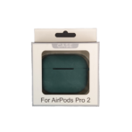 Soft Silicone Skin Cover Shock-Absorbing Protective Case for Airpods Pro 1 / 2 - Dark Green
