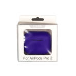 Soft Silicone Skin Cover Shock-Absorbing Protective Case for Airpods Pro 1 / 2 - Purple