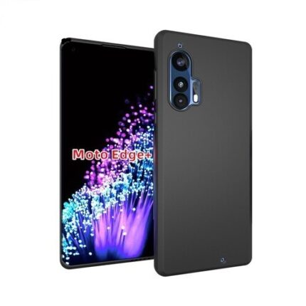 Slim Matte Soft TPU Case for Moto Edge Plus (2020) - Black