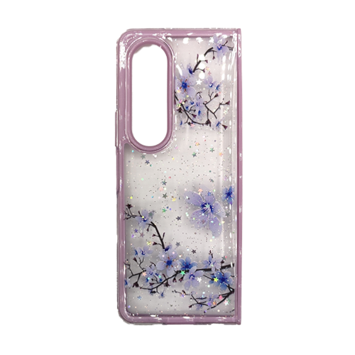 Transparent-Case-with-Colored-Flowers-for-Samsung-Galaxy-Z-Fold-3-4-Purple.png Transparent Case with Colored Flowers for Samsung Galaxy Z Fold 3 / 4 - Purple – Image 1