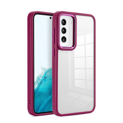 Transparent Shield Case for Samsung Galaxy S23 Plus - Wine