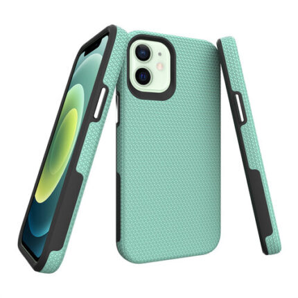 Triangle Shockproof Case with Anti Slip Grains for Apple iPhone 11 - Mint
