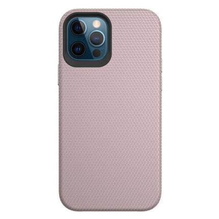 Triangle Shockproof Case with Anti Slip Grains for Apple iPhone 11 Pro Max - Rose Golden