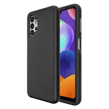Triangle Shockproof Case with Anti Slip Grains for Samsung Galaxy A32 5G - Black
