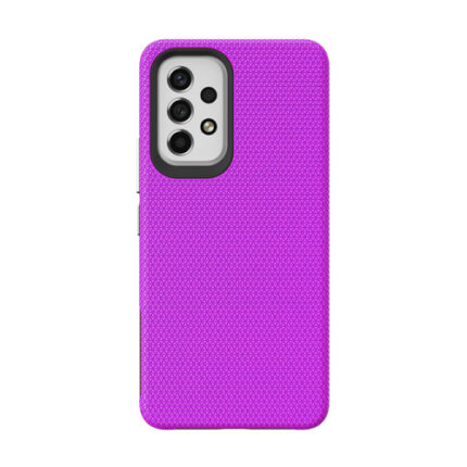 Triangle Shockproof Case with Anti Slip Grains for Samsung Galaxy A53 5G - Purple