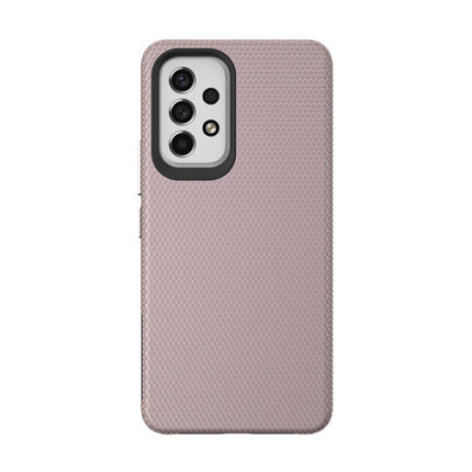 Triangle Shockproof Case with Anti Slip Grains for Samsung Galaxy A53 5G - Rose Golden