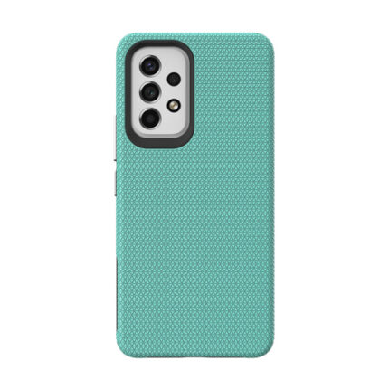 Triangle Shockproof Case with Anti Slip Grains for Samsung Galaxy A53 5G - Teal