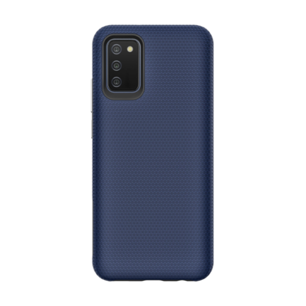 Triangle Shockproof Case with Anti Slip Grains for Samsung Galaxy S20 FE - Navy Blue