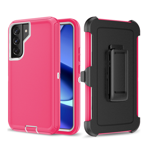 Triple-Layer-Protection-Case-Belt-Clip-for-Samsung-Galaxy-S22-Pink.jpg Triple Layer Protection Case & Belt Clip for Samsung Galaxy S22 Plus - Pink – Image 1