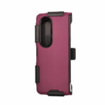 Triple Layer Protection Case & Belt Clip for Samsung Galaxy Z Fold 4 - Wine