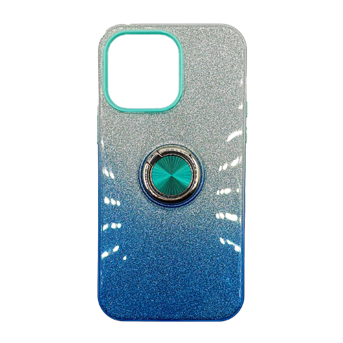Two-Tone-Glitter-with-Kickstand-Ring-Case-for-Apple-iPhone-14-series-Blue.jpg Two Tone Glitter with Kickstand Ring Case for Apple iPhone 15 Pro - Blue – Image 1