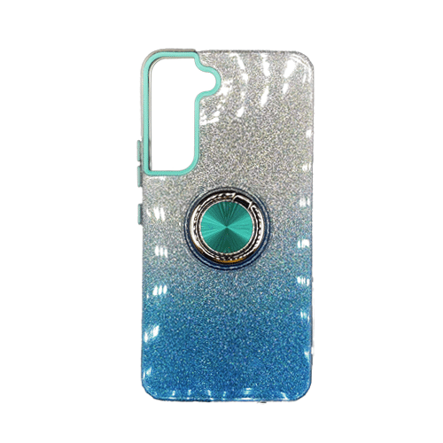 Two-Tone-Glitter-with-Kickstand-Ring-Case-for-Samsung-Galaxy-S22-Blue.png Two Tone Glitter with Kickstand Ring Case for Samsung Galaxy S21 FE - Blue – Image 1