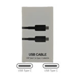 Type-C to Type-C Super Fast Cable for Galaxy Note 20 Ultra in Retail Packaging (1M-5A) - Black
