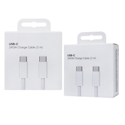 USB-C to USB-C 240W Cable for iPhone 15 Series in Retail Packaging (2M)