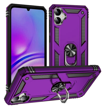 Armor Hybrid Military Case with Ring Kickstand For Samsung Galaxy A05 - Purple