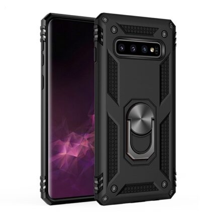 Armor Hybrid Military Case with Ring Kickstand for Samsung Galaxy S8 - Black