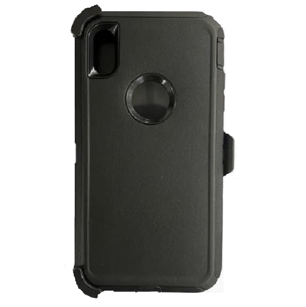 black-6-2.jpg Triple Layer Protection Case & Belt Clip for Apple iPhone XS Max - Black – Image 1