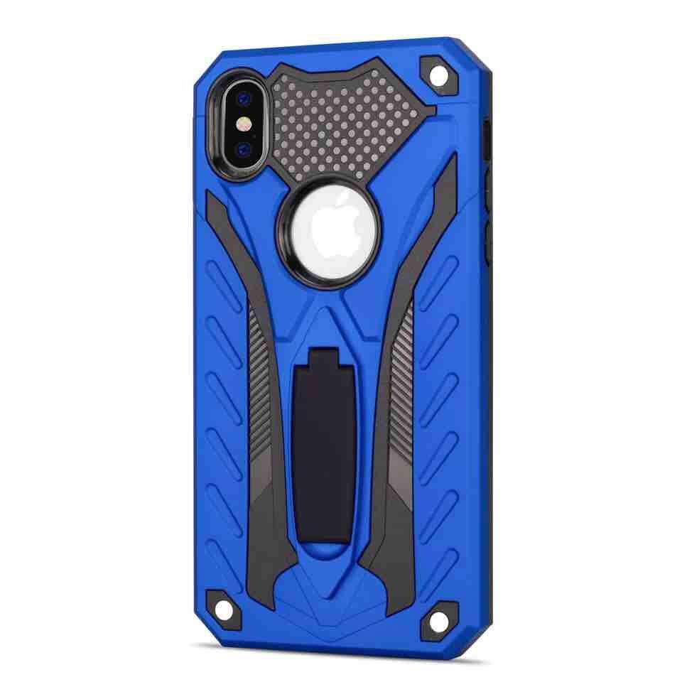 blue-16.jpg Rugged Defender Case with Kickstand for Apple iPhone XS Max - Blue – Image 1