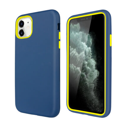 3 in 1 Hybrid Hard Case for Apple iPhone 12 Mini - Navy Blue