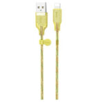 Hoco U73 Silicone & Colorful USB Cable to Lightning - Yellow – Image 3