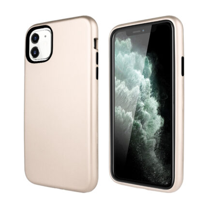3 in 1 Hybrid Hard Case for Apple iPhone 12 Mini - Golden