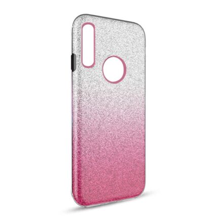 Two Tone Glitter Case for Samsung Galaxy A10S - Hot Pink