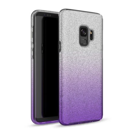 Two Tone Glitter Case for Samsung Galaxy S9 Plus - Purple