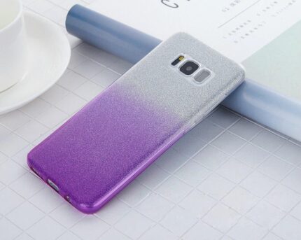 Two Tone Glitter Case for Samsung Galaxy Note 8 - Purple