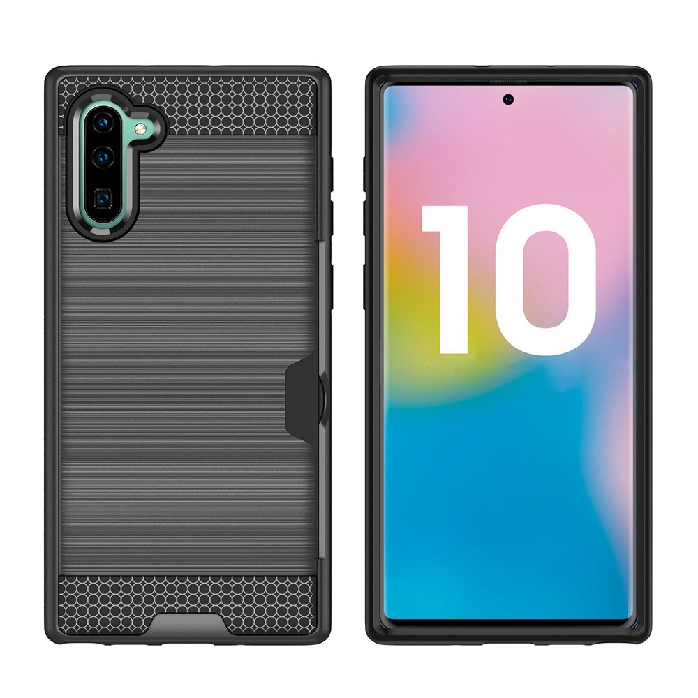grey-8.jpg Hybrid Card Slot Anti Shock Case for Samsung Galaxy Note 10 - Grey – Image 1