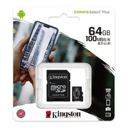 Kingston Canvas Select Plus Micro SD Memory Card 64GB (OEM)