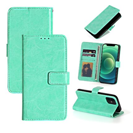 PU Leather Wallet Case for Samsung Galaxy A02S - Mint
