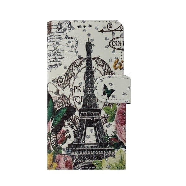 paris-white-green-wp01.jpg Printed Design Wallet Case (WP01) for Apple iPhone 11 Pro – Image 1