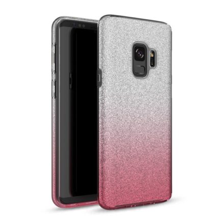 Two Tone Glitter Case for Samsung Galaxy S9 Plus - Hot Pink