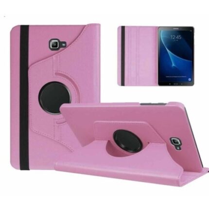 360 Degree Rotating Stand Smart Cover for Samsung Galaxy Tab E lite/Tab 3 Lite 7.0 (T113/T110) - Pink