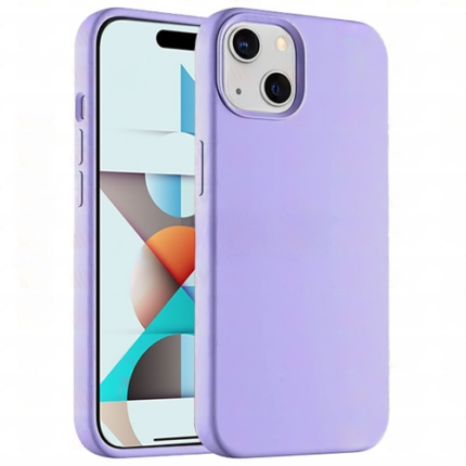 Premium Silicone Case for Apple iPhone 15 - Light Purple