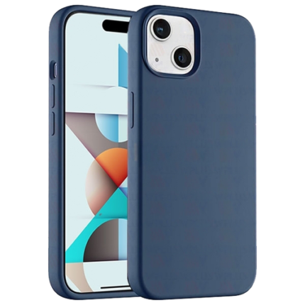 Premium Silicone Case for Apple iPhone 15 - Navy Blue