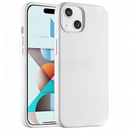 Premium Silicone Case for Apple iPhone 15 - White
