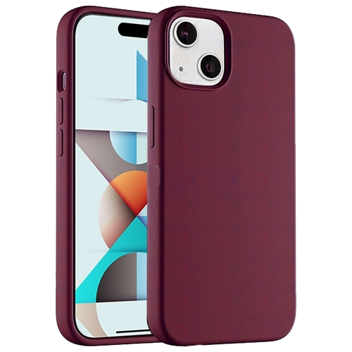 premium-silicone-for-iphone-13-15-Wine.png Premium Silicone Case for Apple iPhone 15 - Wine – Image 1