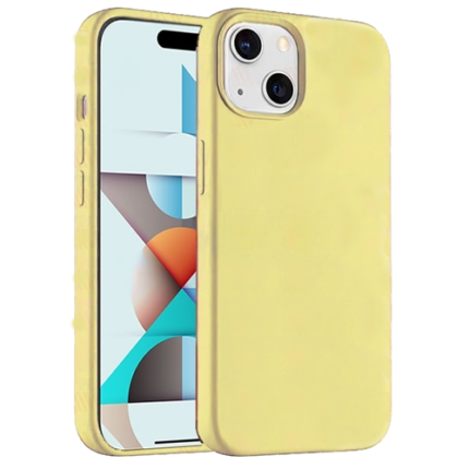 Premium Silicone Case for Apple iPhone 15 - Yellow